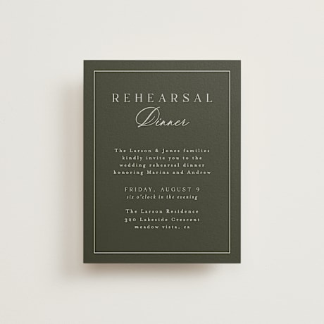 Rehearsal Dinner Cards