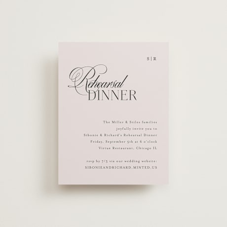 Rehearsal Dinner Cards
