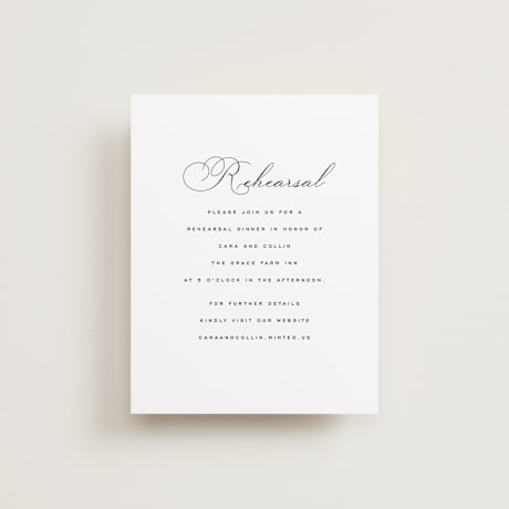 Rehearsal Dinner Cards
