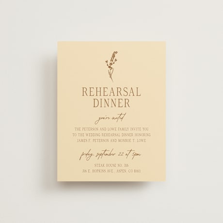 Rehearsal Dinner Cards
