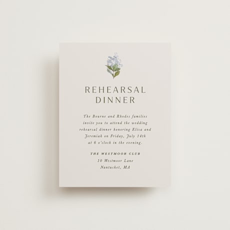 Rehearsal Dinner Cards