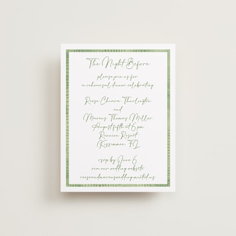 Rehearsal Dinner Cards