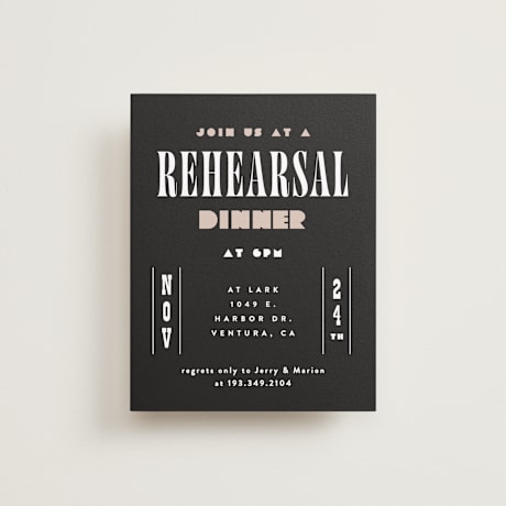 Rehearsal Dinner Cards