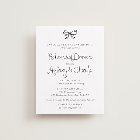 Rehearsal Dinner Cards