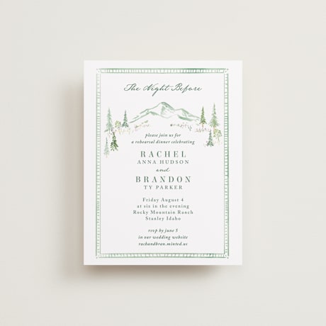 Rehearsal Dinner Cards