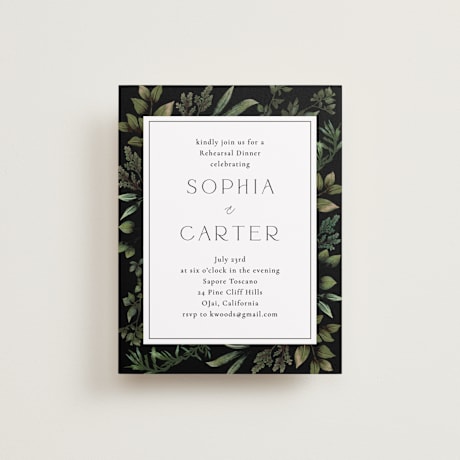 Rehearsal Dinner Cards