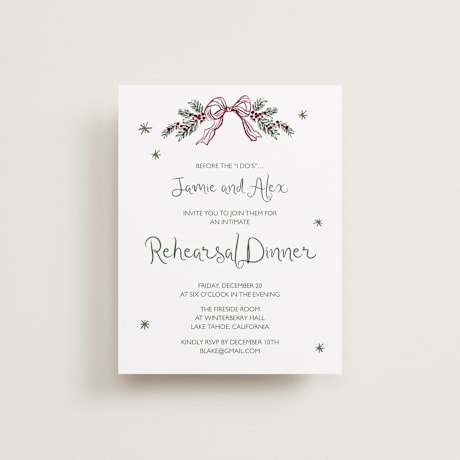 Rehearsal Dinner Cards