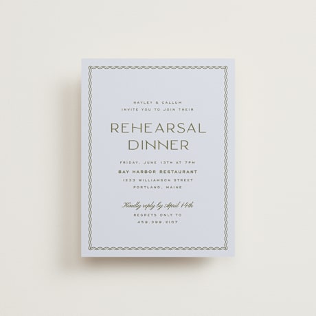 Rehearsal Dinner Cards