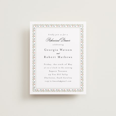 Rehearsal Dinner Cards