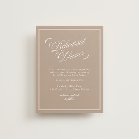 Rehearsal Dinner Cards