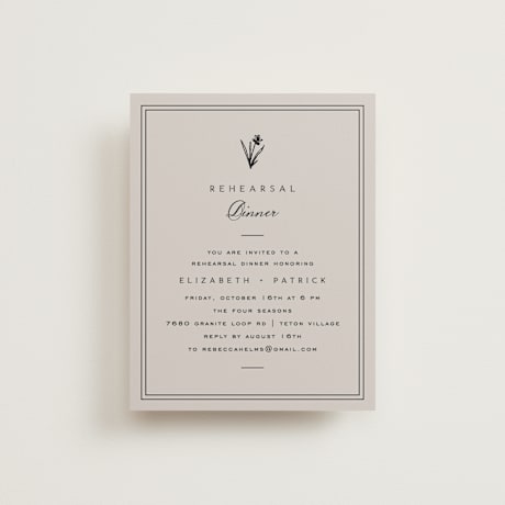 Rehearsal Dinner Cards