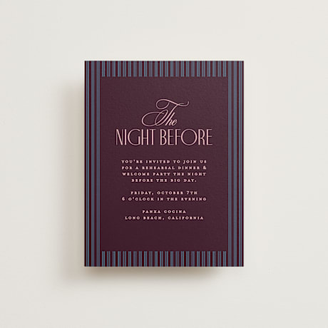 Rehearsal Dinner Cards