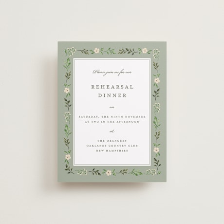 Rehearsal Dinner Cards