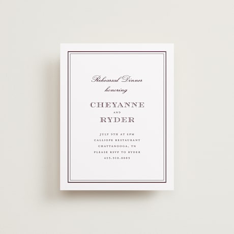 Rehearsal Dinner Cards