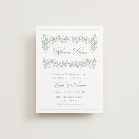 Rehearsal Dinner Cards
