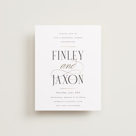 Rehearsal Dinner Cards