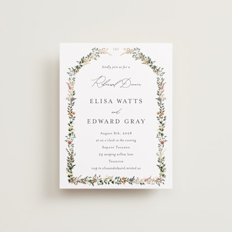 Foil-Pressed Rehearsal Dinner Cards