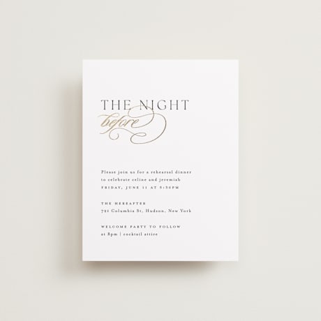 Rehearsal Dinner Cards