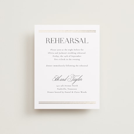 Rehearsal Dinner Cards