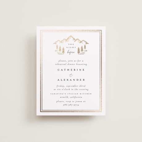 Rehearsal Dinner Cards