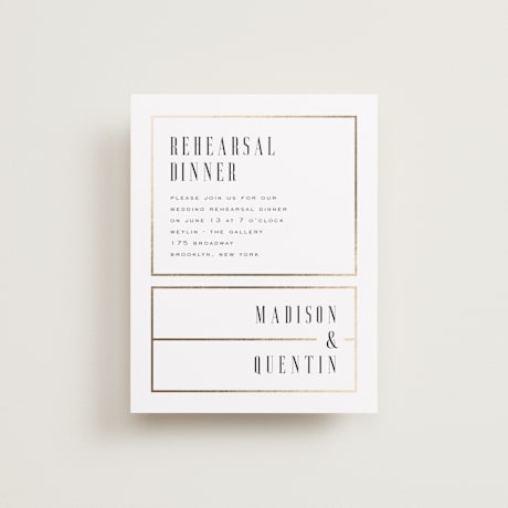 Rehearsal Dinner Cards