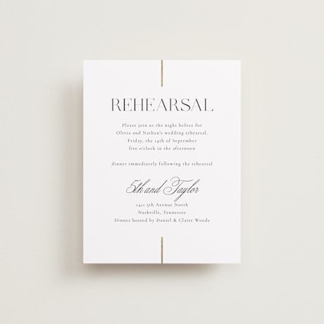 Rehearsal Dinner Cards