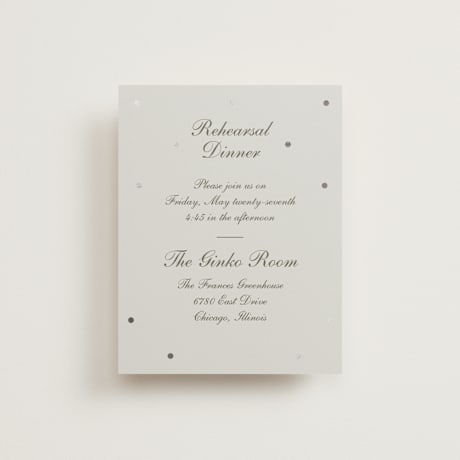 Rehearsal Dinner Cards