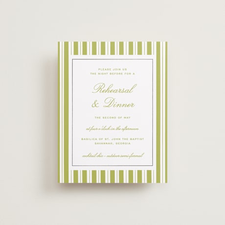 Foil-Pressed Rehearsal Dinner Cards