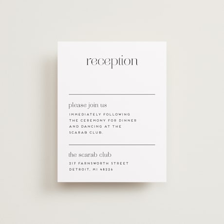 Reception Cards