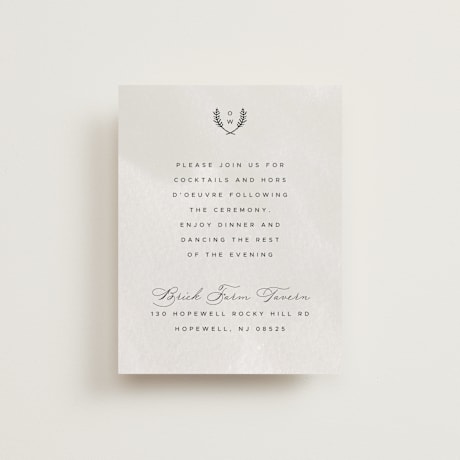 Reception Cards