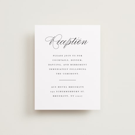 Reception Cards