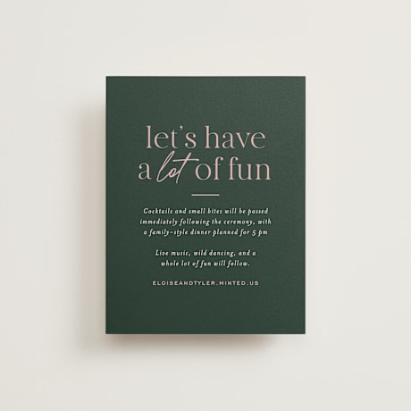 Reception Cards