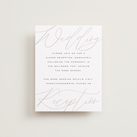 Reception Cards