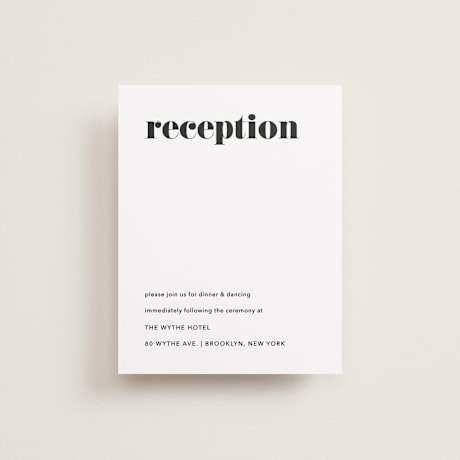 Reception Cards