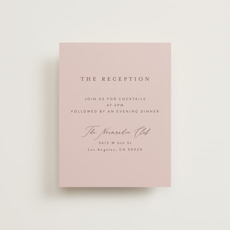Reception Cards