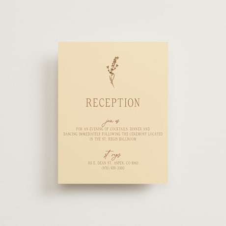 Reception Cards