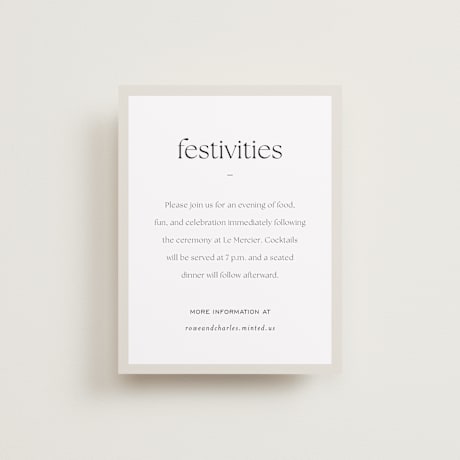 Reception Cards