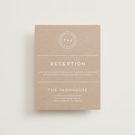 Reception Cards