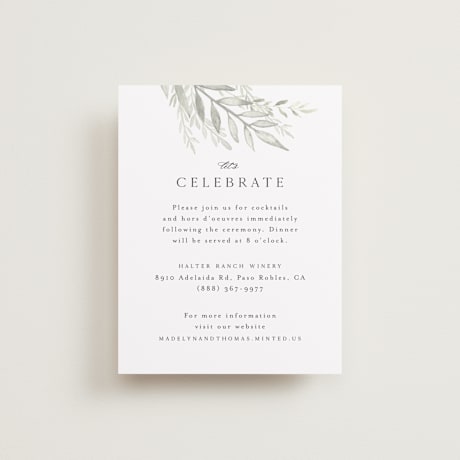 Reception Cards