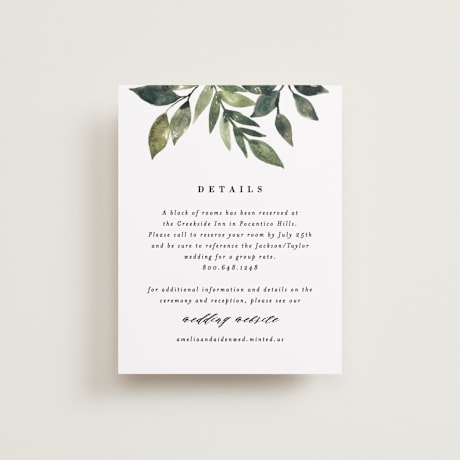 Reception Cards
