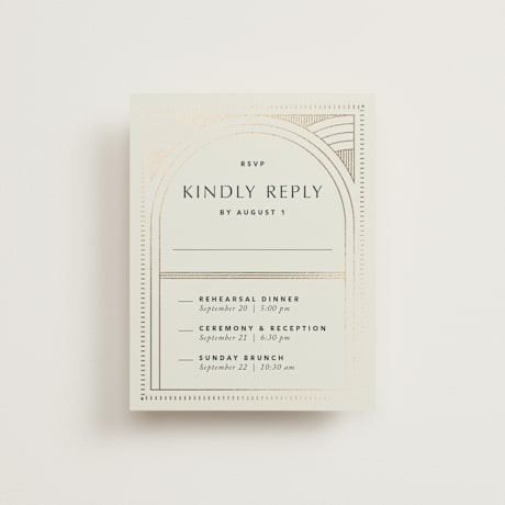Foil-Pressed Multi-Event RSVP Cards