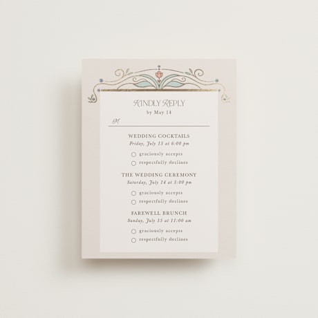 Foil-Pressed Multi-Event RSVP Cards