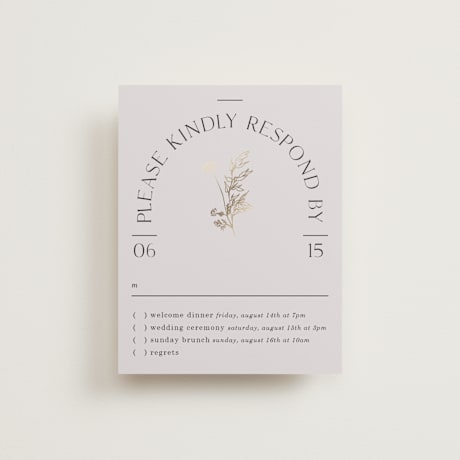 Foil-Pressed Multi-Event RSVP Cards