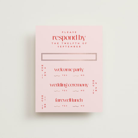 Foil-Pressed Multi-Event RSVP Cards