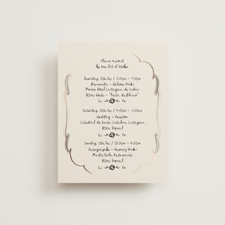 Foil-Pressed Multi-Event RSVP Cards