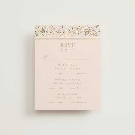 Foil-Pressed Multi-Event RSVP Cards