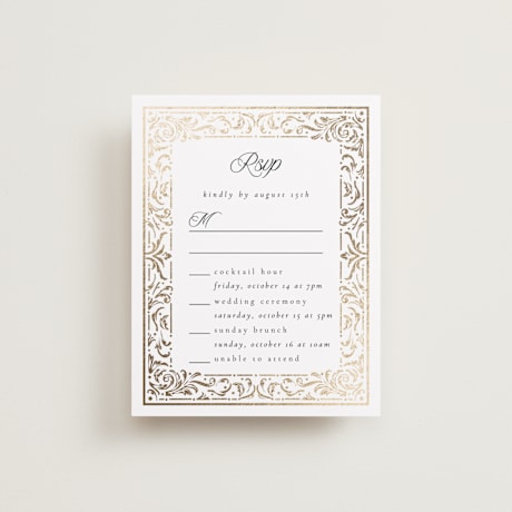 Foil-Pressed Multi-Event RSVP Cards
