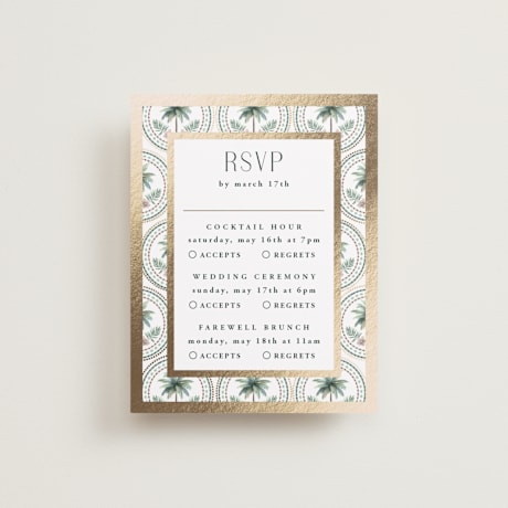 Foil-Pressed Multi-Event RSVP Cards