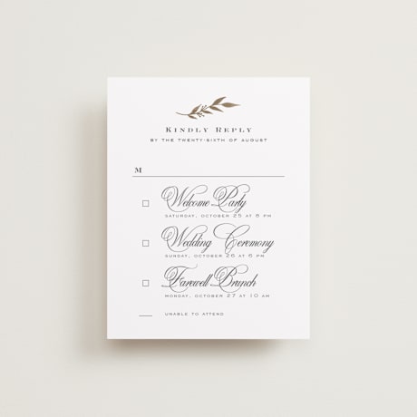 Multi-Event RSVP Cards