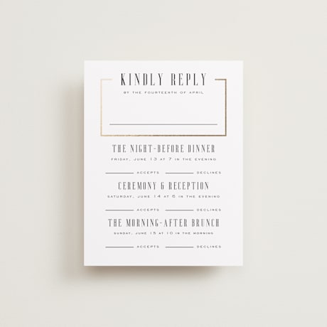 Multi-Event RSVP Cards